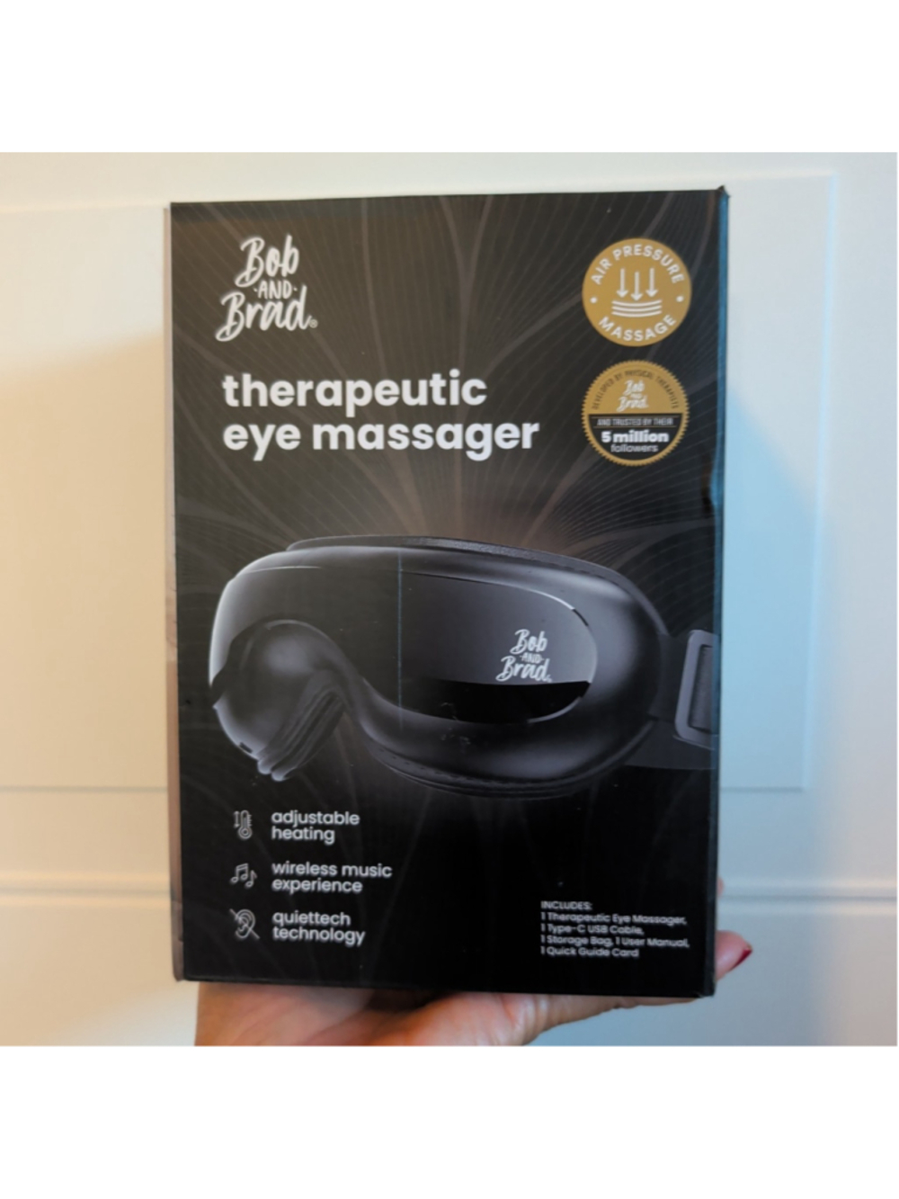 Bob and Brad Therapeutic Eye Massager Heat Bluetooth